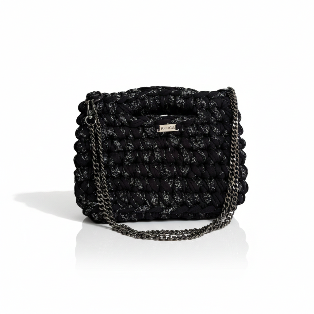 LUMA - Black with silver glitter thread (limited edition)