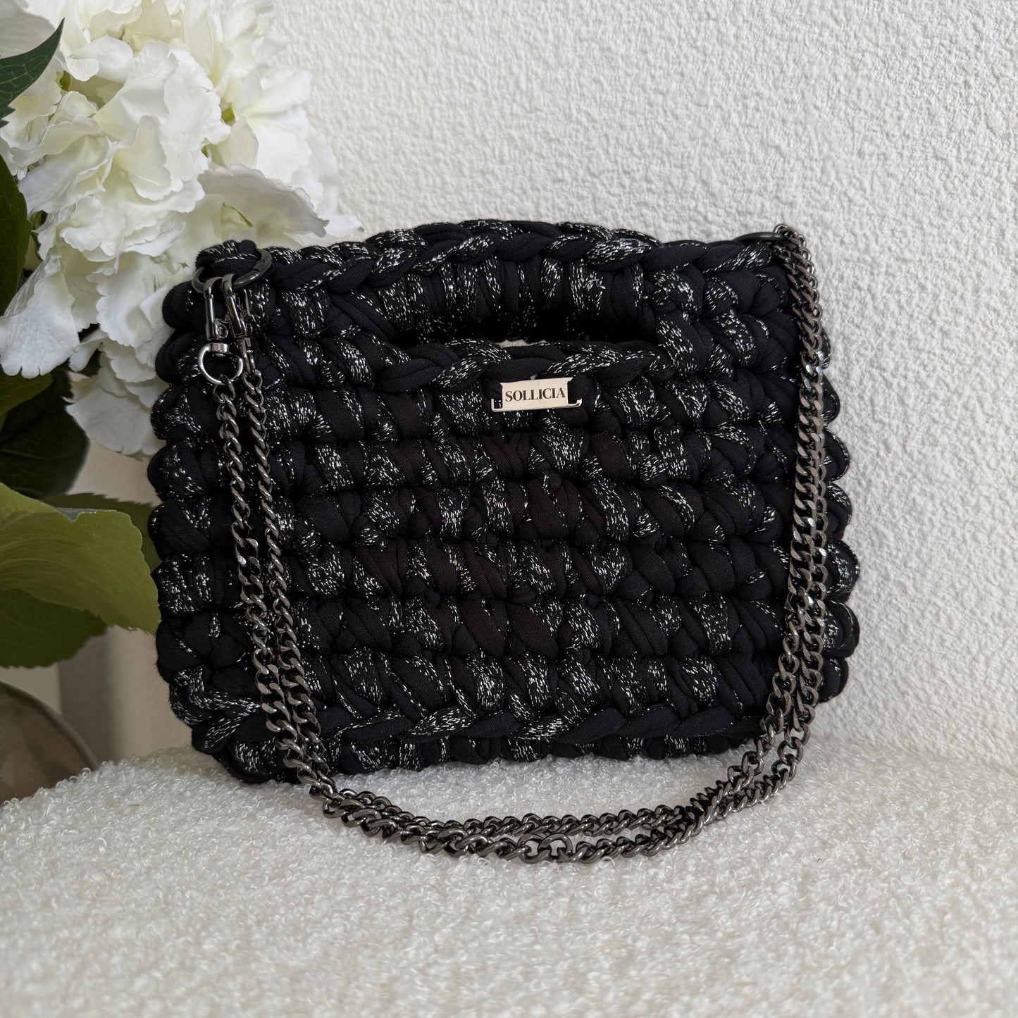 LUMA - Noir et fil pailleté argenté (édition limitée)