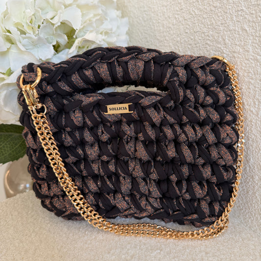 LUMA - Noir et fil pailleté bronze (édition limitée)