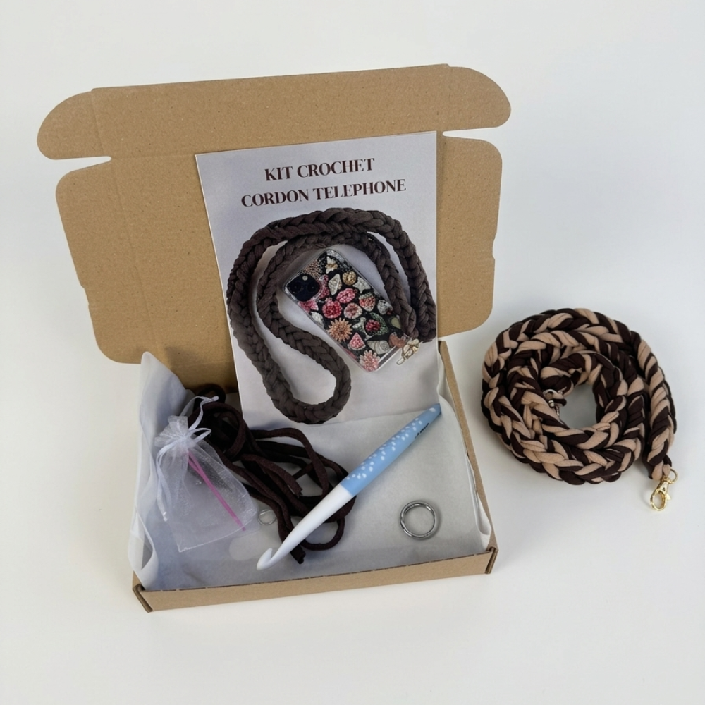 Kit cordon de téléphone en crochet